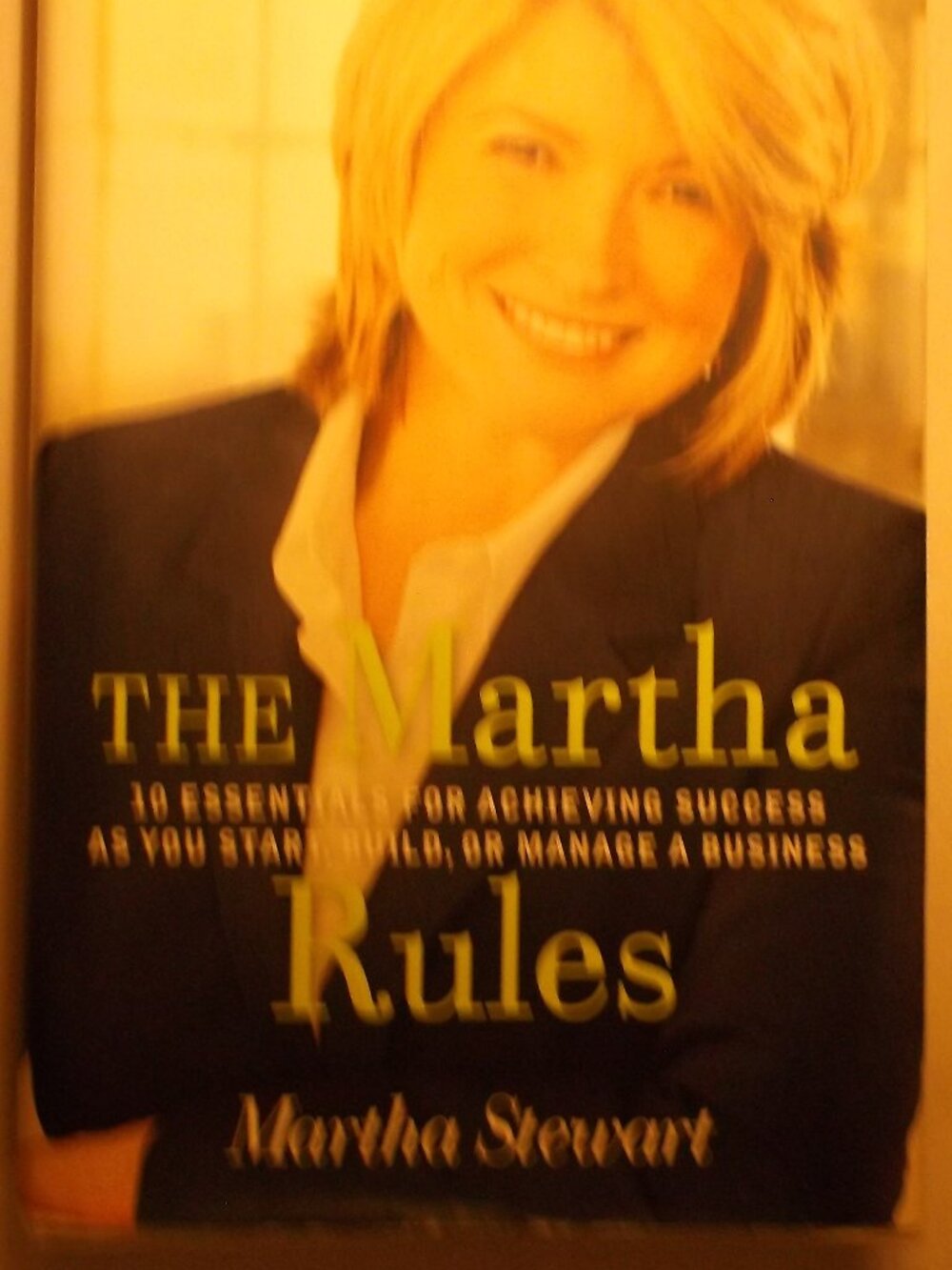 Martha Stewart “The Martha Rules” Hardcover + Double‑Sided Tassel Bookmark
